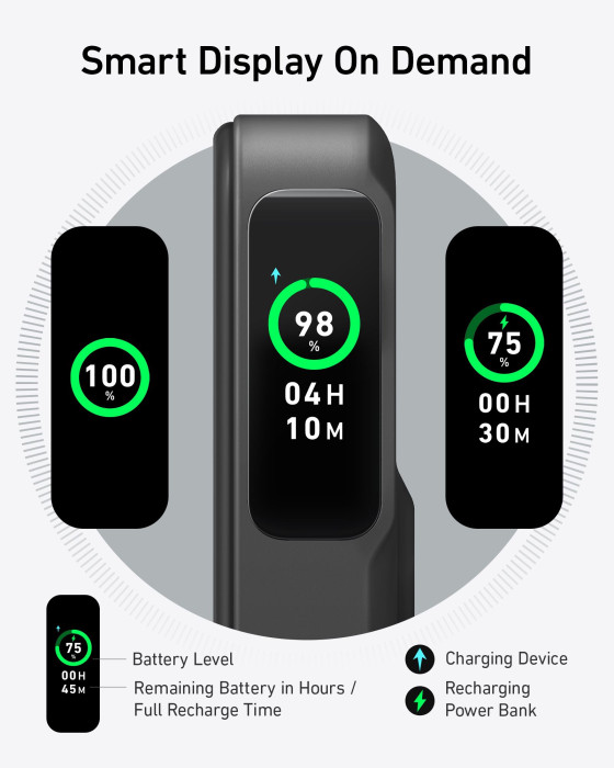 Hlavní obrázek Powerbanky a nabíječky ANKER 633 Magnetic Wireless Power Bank 10000mAh,15W, 27W USB C - Black