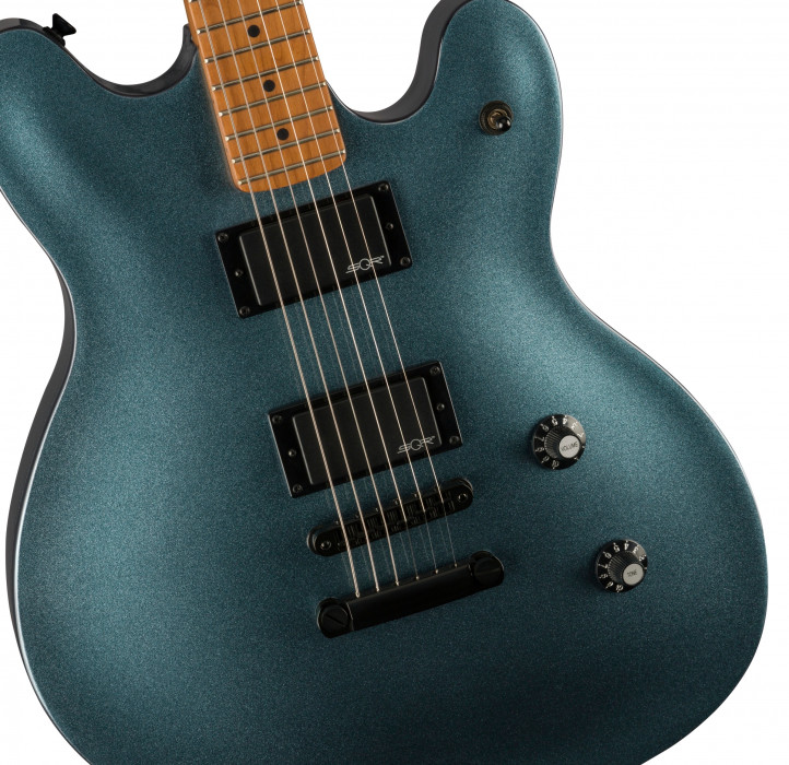 Hlavní obrázek Semiakustické a jazzové FENDER SQUIER Contemporary Active Starcaster - Gunmetal Metallic