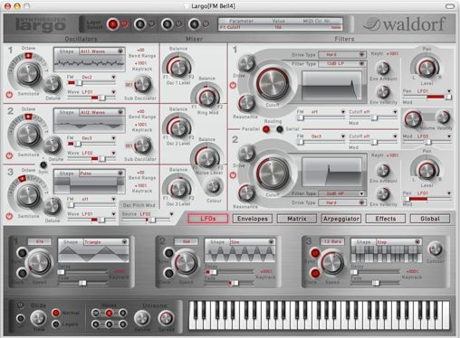 Hlavní obrázek Virtuální nástroje WALDORF Largo, sotwarový syntezátor