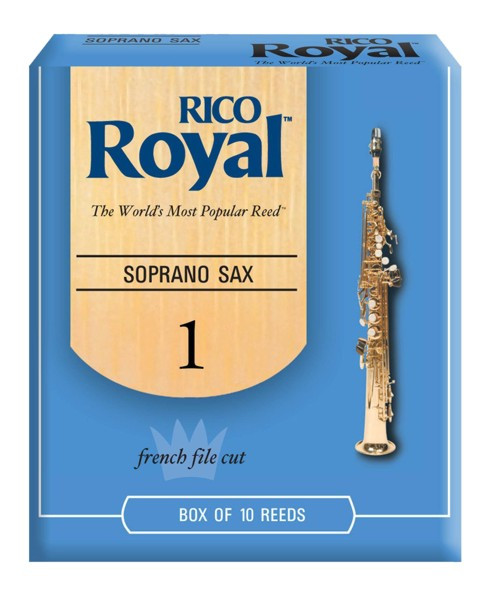Hlavní obrázek Soprán saxofon RICO RIB1010 Royal - Soprano Saxophone Reeds 1.0 - 10 Box