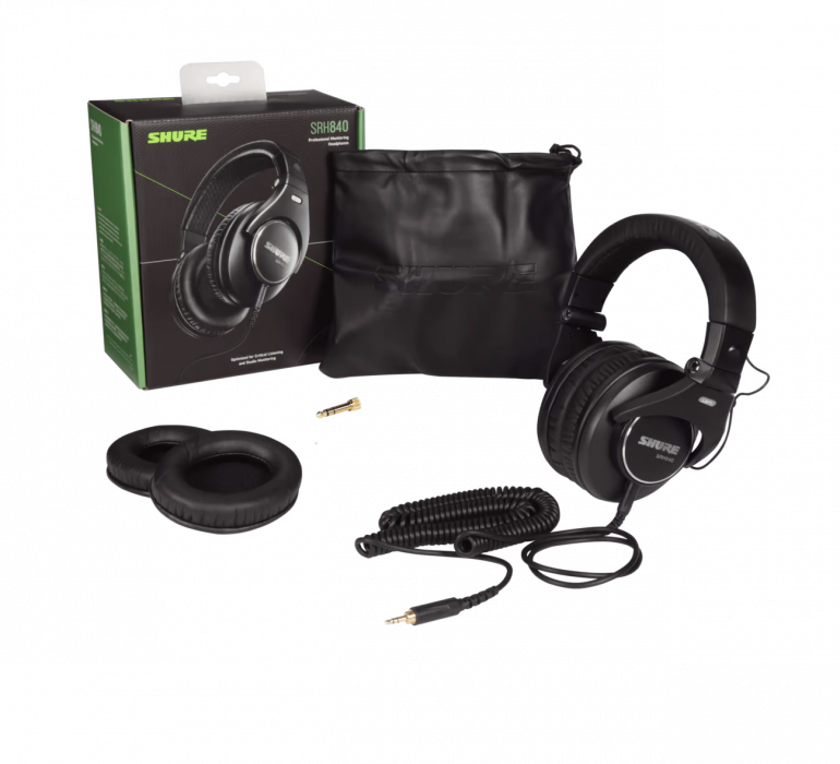 Hlavní obrázek Velká náhlavní sluchátka SHURE SRH 840 B stock