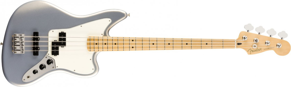 Levně Fender Player Jaguar Bass Silver Maple