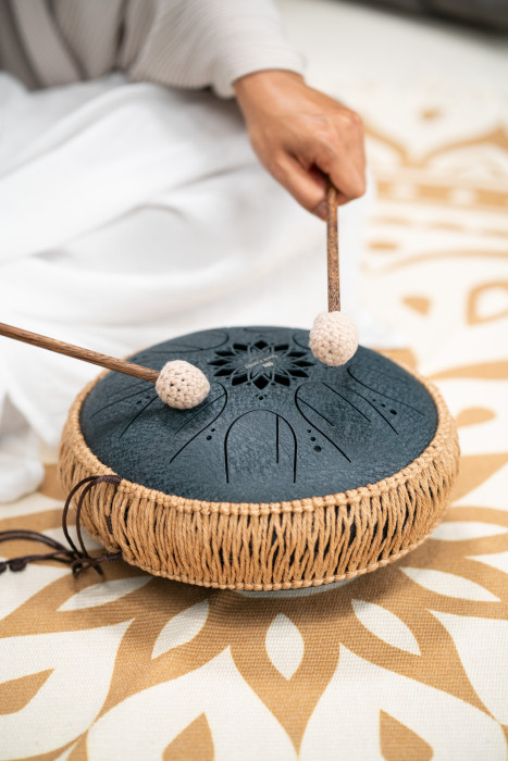 Hlavní obrázek Paličky na perkuse MEINL Sonic Energy OSTDMC Mallet Pair with Cover for Octave Steel Tongue Drums - Beige