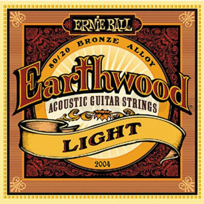 Levně Ernie Ball P02004 Earthwood 80/20 Bronze Light - .011 - .052