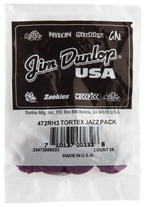 Hlavní obrázek Ostatní DUNLOP Tortex Jazz III Sharp Pick Heavy - 36ks