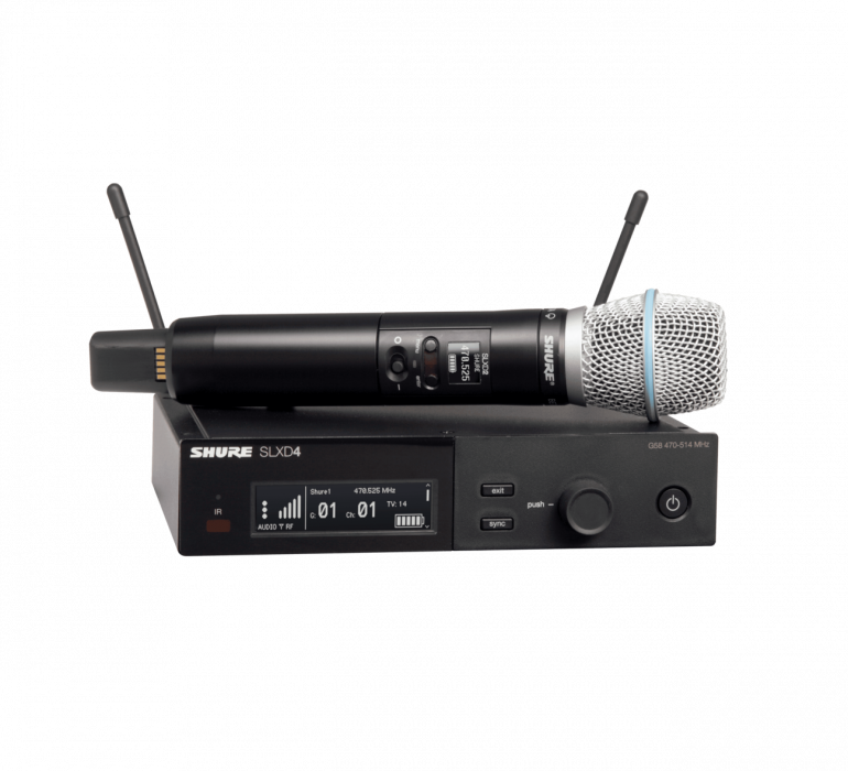 Hlavní obrázek Samostatné vysílače k bezdrátovým systémům SHURE SLXD2/B87A-H56