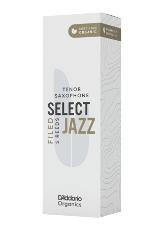 E-shop D'Addario ORSF05TSX2H Organic Select Jazz Filed Tenor Saxophone Reeds 2 Hard - 5 Pack