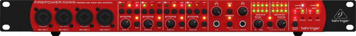 Hlavní obrázek USB zvukové karty BEHRINGER FCA 1616 FIREPOWER