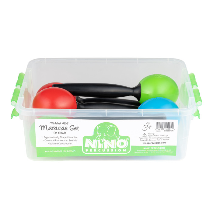NINO Percussion NINOSET575 Molded ABS Egg Maracas Set