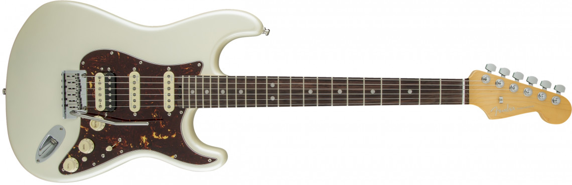 Hlavní obrázek ST - modely FENDER American Elite Stratocaster HSS Shawbucker Olympic Pearl Ebony