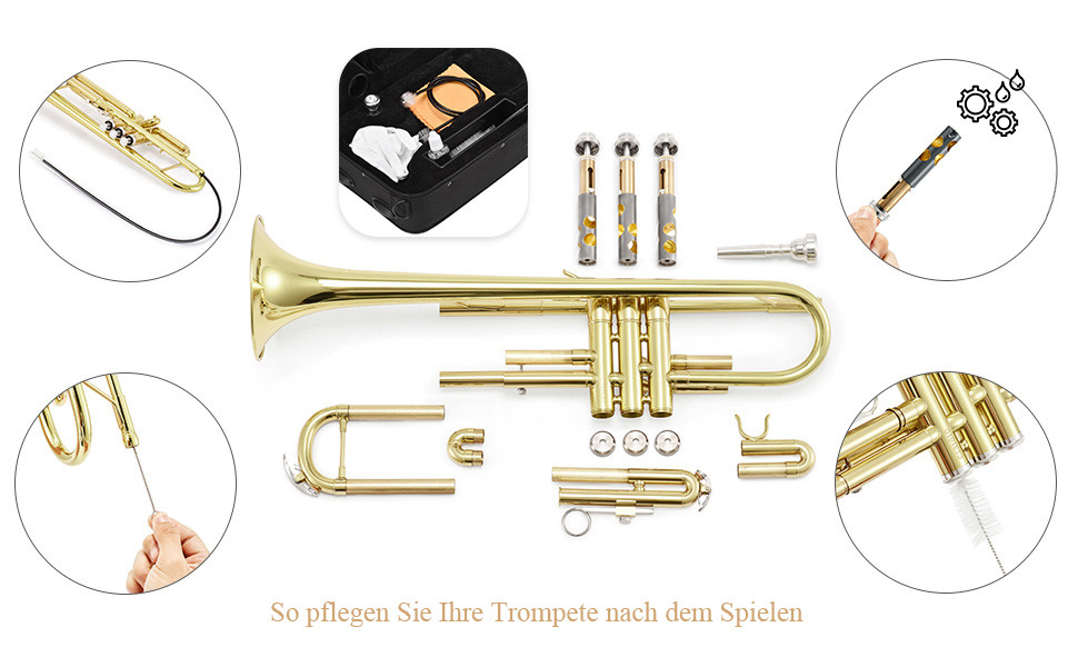 Hlavní obrázek Klasické nástroje EASTAR ETR-380 Standard Trumpet Bb - Gold