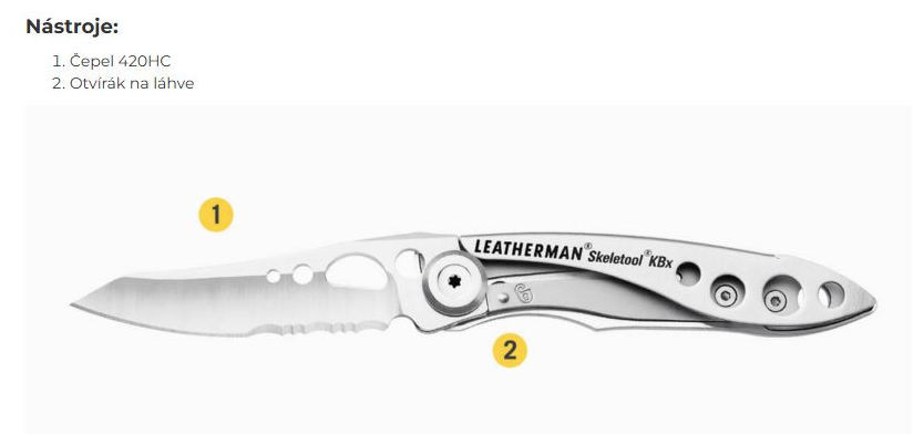 Hlavní obrázek Nářadí pro servis nástroje LEATHERMAN SKELETOOL KBX Nocturnal