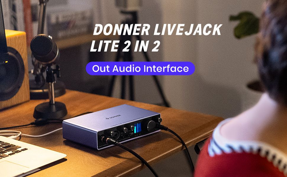 Hlavní obrázek USB zvukové karty DONNER Livejack 2X2