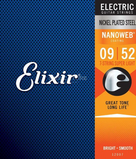 Hlavní obrázek Pro 7-8strunné kytary ELIXIR Nanoweb Anti-Rust 7-String Super Light