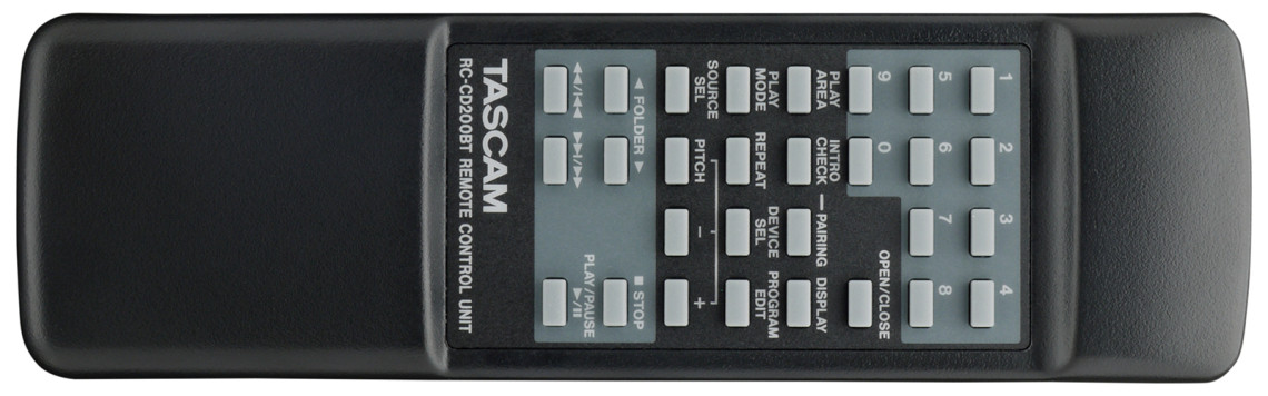 Hlavní obrázek Profesionální CD/DVD/USB/SD/MC přehrávače TASCAM CD-200BT