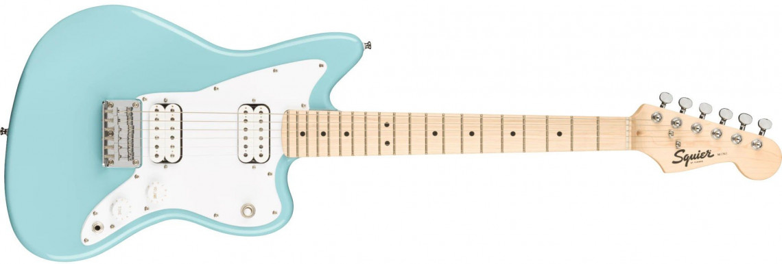 Fender Squier Mini Jazzmaster HH Daphne Blue Maple