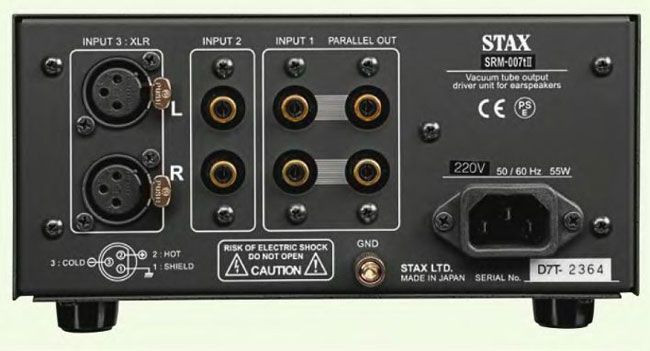 Hlavní obrázek Sluchátkové zesilovače a distributory STAX SRM-007tII