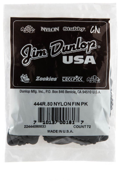 Hlavní obrázek Tvrdost 0.88 DUNLOP Nylon Fin Pick .80 mm