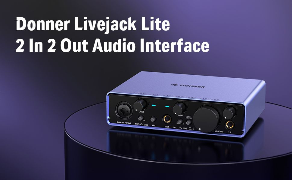 Hlavní obrázek USB zvukové karty DONNER Livejack Lite