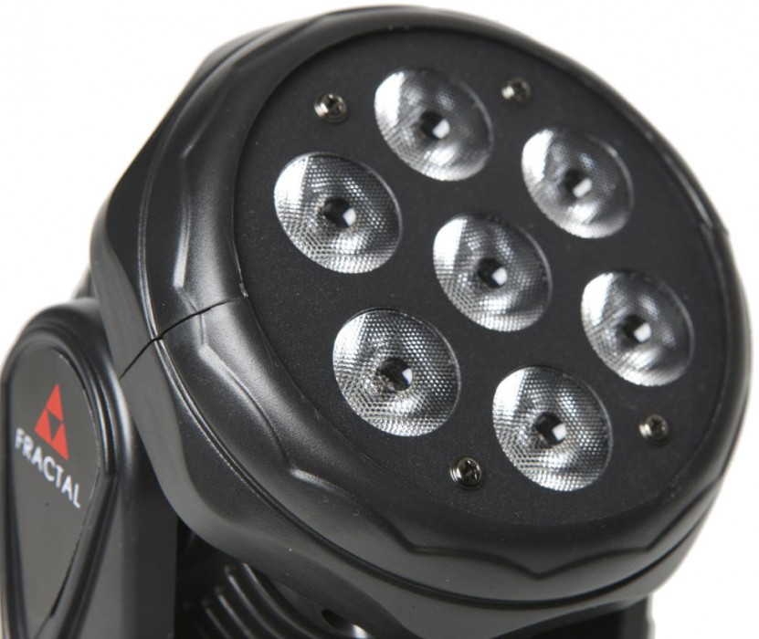 Hlavní obrázek LED moving head FRACTAL LIGHTS MINI LED MOVING HEAD 7 x 10W