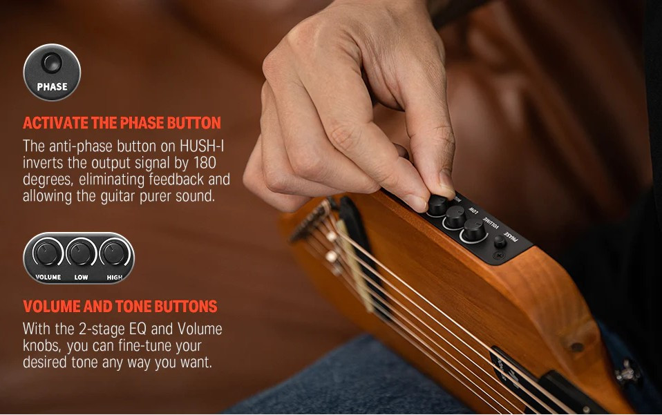 Hlavní obrázek Elektrické sety DONNER HUSH-I - Mahogany Natural C-Stock