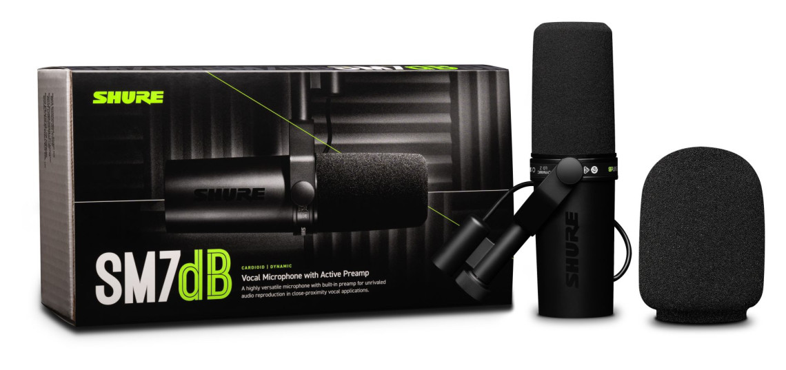 Hlavní obrázek Mikrofony pro rozhlasové vysílání SHURE SM7dB