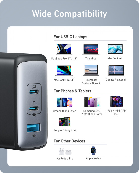 Hlavní obrázek Zvuk ANKER PowerPort III 3-Port 100W