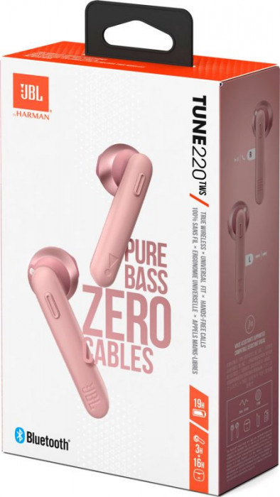 Hlavní obrázek Bezdrátová do uší JBL Tune 220TWS Pink