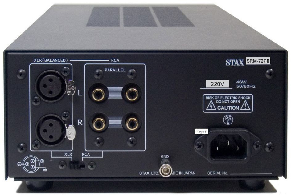 Hlavní obrázek Sluchátkové zesilovače a distributory STAX SRM-727II