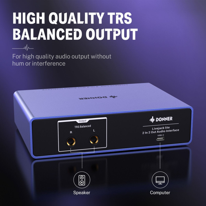 Hlavní obrázek USB zvukové karty DONNER Livejack Lite