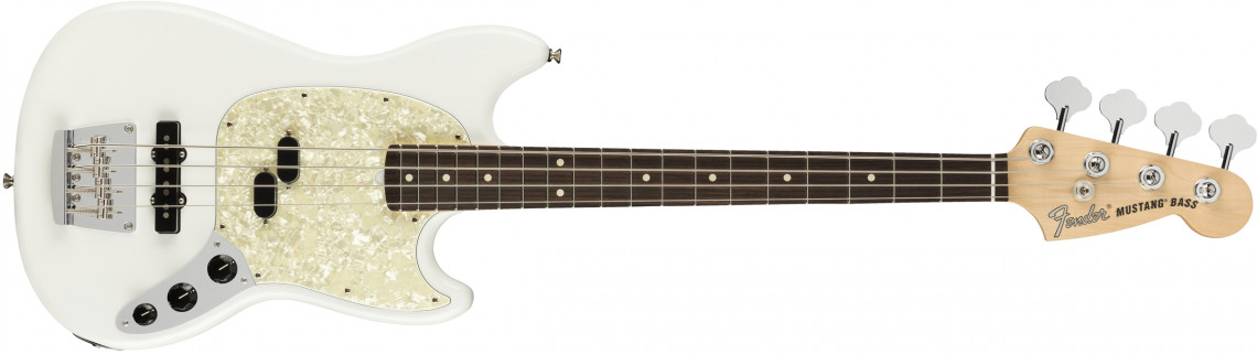 Hlavní obrázek Alternativní  FENDER American Performer Mustang Bass Arctic White Rosewood