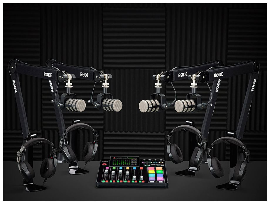 Hlavní obrázek Vícestopé rekordery (stolní/rackové) RODE Four-person podcasting bundle