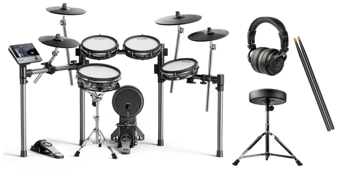 Hlavní obrázek Elektronické bicí DONNER Beat Max SET