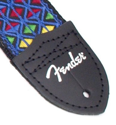 Hlavní obrázek Nylonové/textilní FENDER Eric Johnson The Walter Signature Strap Blue with Multi-Colored Triangle Pattern