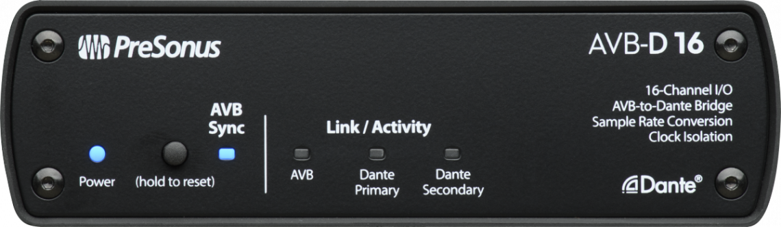 Hlavní obrázek AD/DA převodníky PRESONUS AVB-D16 Network Switch and Bridge