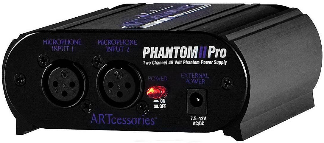 Hlavní obrázek Phantomové napáječe a předzesilovací adaptery ART PHANTOMII PRO