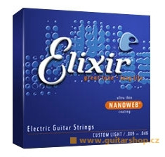Hlavní obrázek Ostatní struny pro elektrickou kytaru ELIXIR Electric 12-String Nanoweb 12450 Light