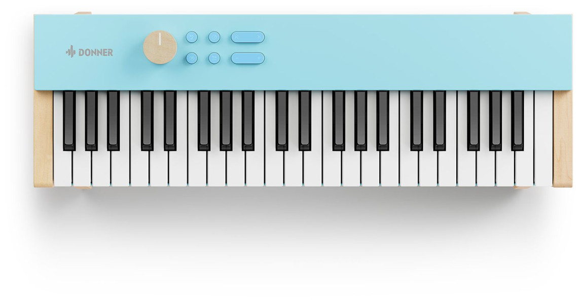 Hlavní obrázek Dětské keyboardy DONNER KIDO V-20 Mini Digital Keyboard 44 keys Light Blue with Stand