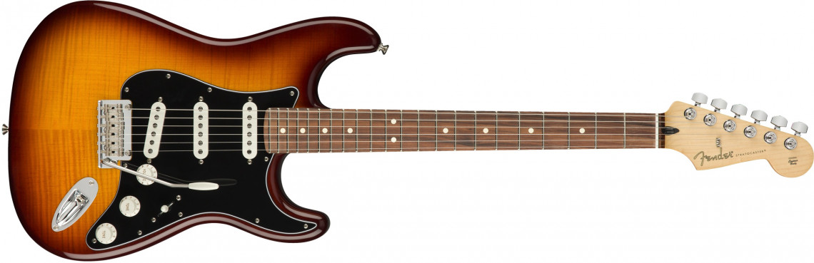 Levně Fender Player Stratocaster Plus Top Tobacco Sunburst Pau Ferro