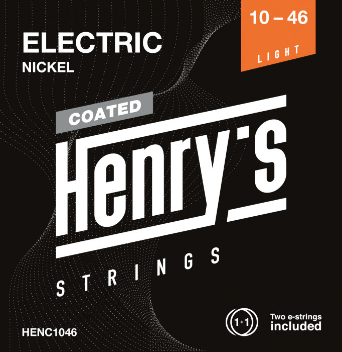 Hlavní obrázek Tvrdost .010 HENRY’S HENC1046 Coated Electric Nickel - 010“ - 046”