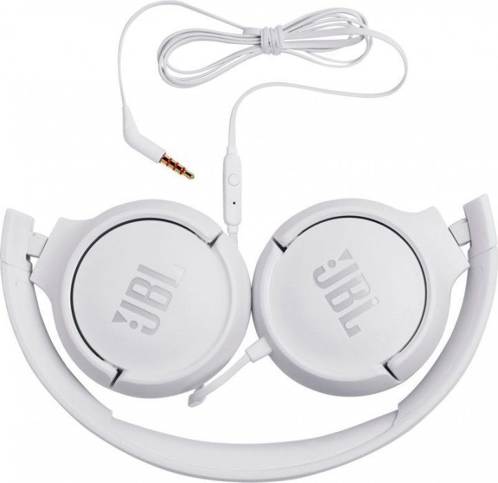 Hlavní obrázek Na uši (s kabelem) JBL Tune 500 White