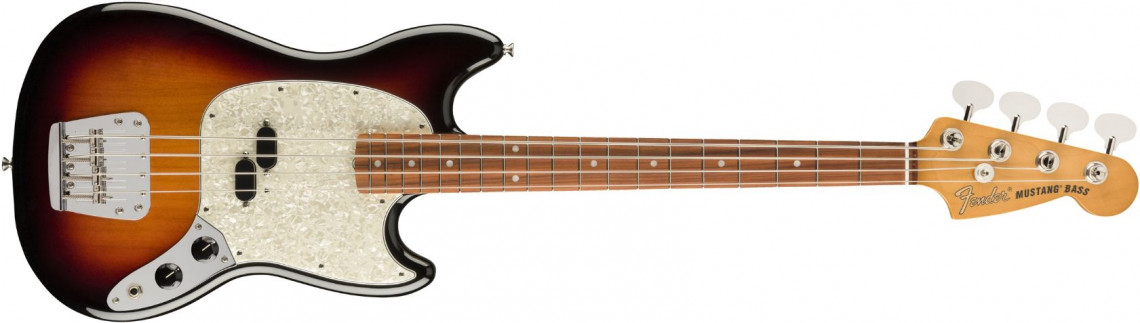 E-shop Fender Vintera 60s Mustang Bass 3-Color Sunburst Pau Ferro