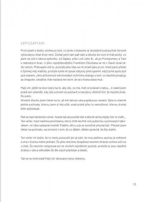 Hlavní obrázek Zpěvníky a učebnice PUBLIKACE Já, písničkáŘ - Potřetí - Tomáš Klus