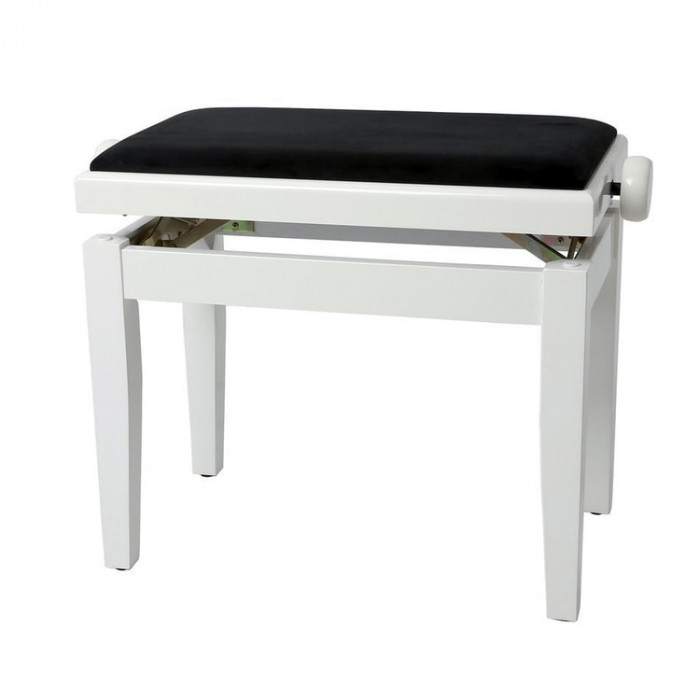 Hlavní obrázek Stoličky a sedáky GEWA Piano Bench Deluxe 130.030 White Gloss
