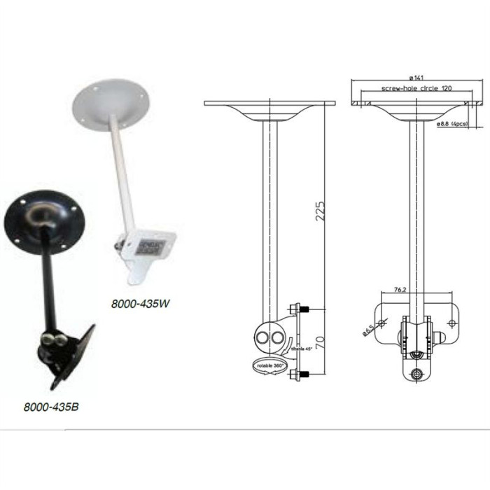 Hlavní obrázek Stojany a držáky pro studiové monitory GENELEC 8000-435