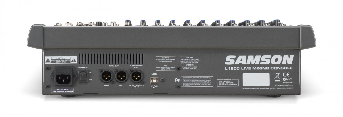 Hlavní obrázek Mixážní pulty s efektem SAMSON L1200