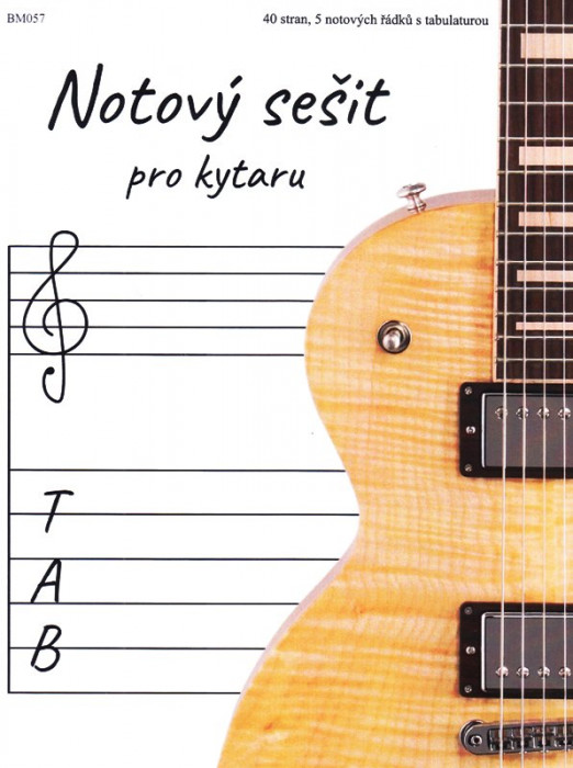 Levně Publikace Notový sešit pro kytaru A4