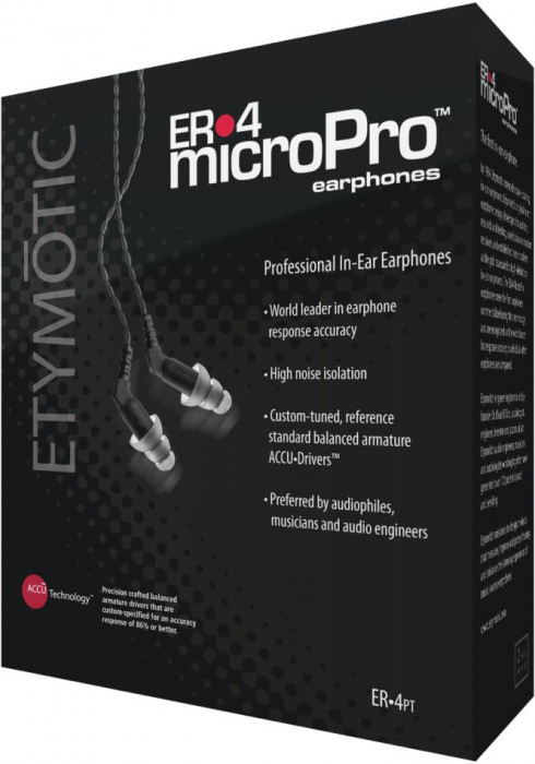 Hlavní obrázek Do uší (s kabelem) ETYMOTIC ER-4PT