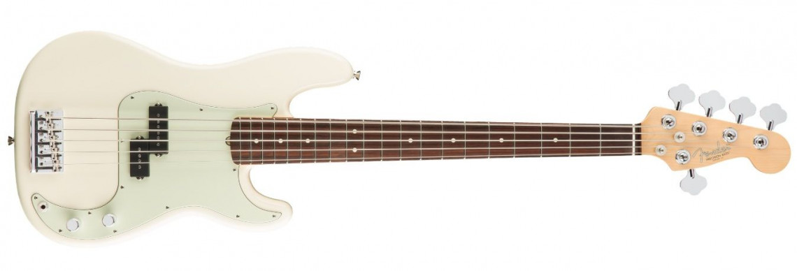 Hlavní obrázek 5strunné FENDER American Professional Precision Bass V Olympic White Rosewood