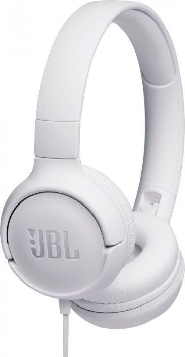 Hlavní obrázek Na uši (s kabelem) JBL Tune 500 White